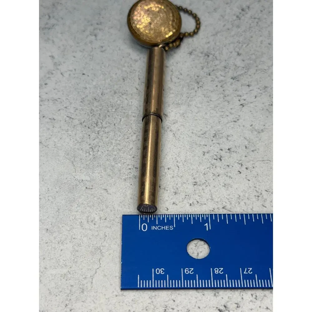 Antique Wahl 14kt Gold Filled Eversharp Pendant Fountain Pen retractable pin